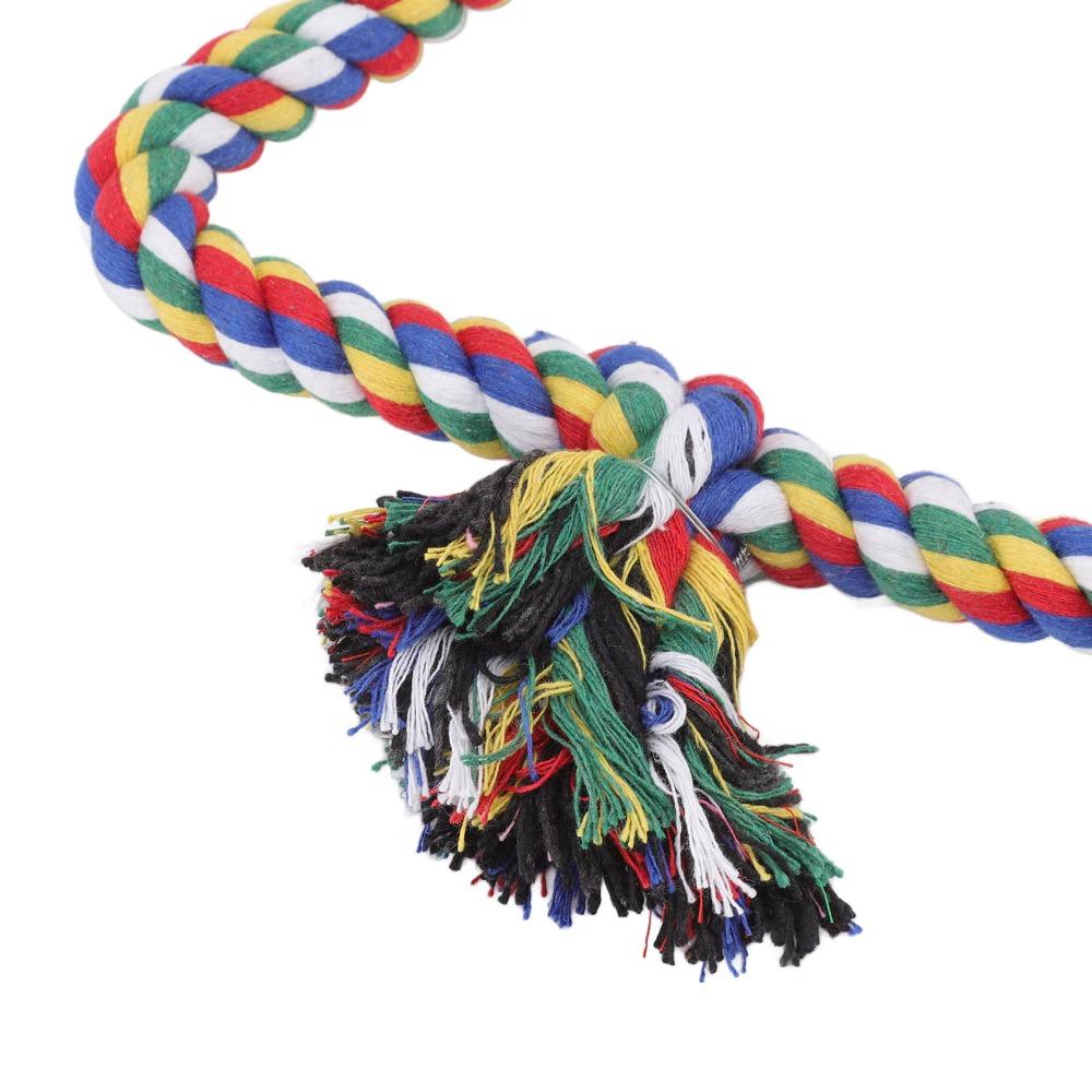 Chewing Design Rope Perch Stand Triangular Shape Colorful Parrot Toy Bird Swing Toy For Parakeets