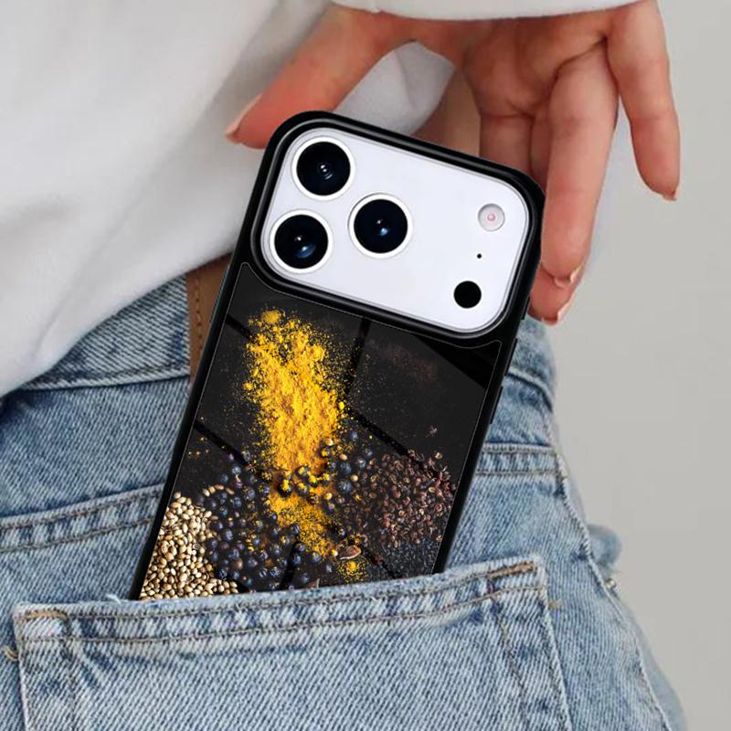 Cooking Chef Spices Seasoning Phone Case for iPhone 16e 15 14 13 12 17 Pro Max Plus Air 17pro Cover Coque