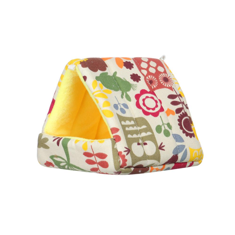 Cute Winter Comfortable Mini Cage Guinea Pig Nest Small Animal Sleeping Bed Hamster House Warm Mat