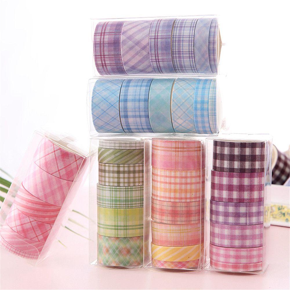 6 Rolls/box DIY Diary Kawaii Decorative Ribbons Sticker Adhesive Masking Tape Washi Tape Set