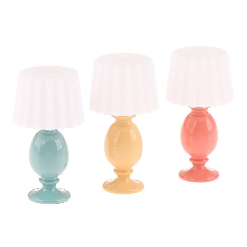 1:12 миниатюрных настольных ламп для кукольного домика, модель для изучения, мебель для кукольного домика, украшение для микросцены, световое украшение, игрушки для ролевых игр