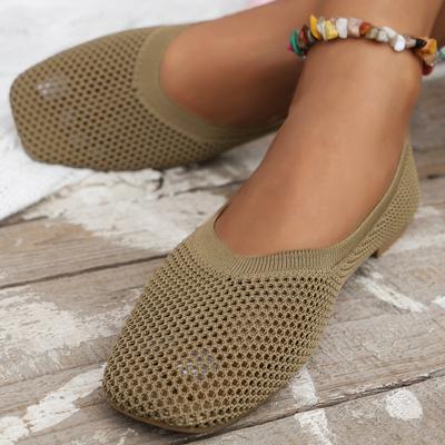 Вязаные лоферы с сеткой, женская спортивная обувь на плоской подошве, повседневные кроссовки, летние модные новые удобные удобные кроссовки для прогулок и бега, Zapatos Muje