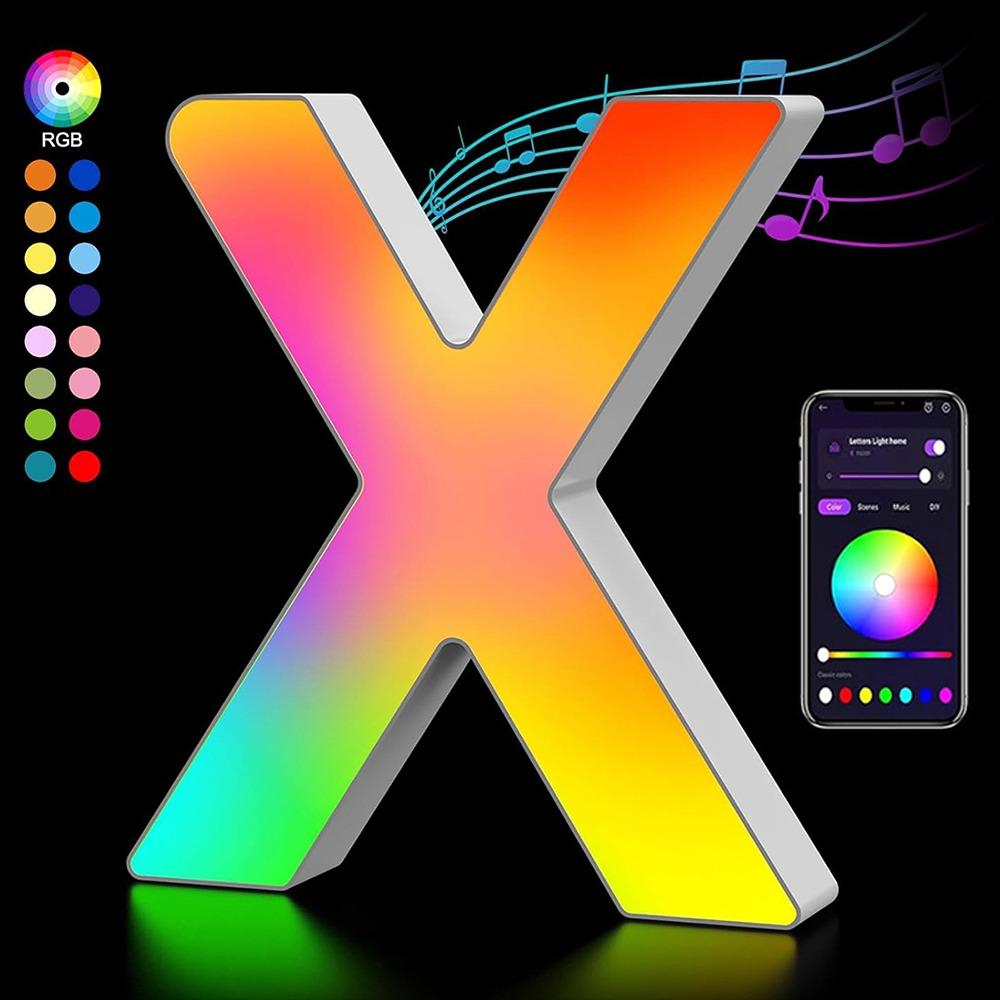 Name Letter Alphabet Light Smart Number Lamp MeRGBW App LED Letters Light Game