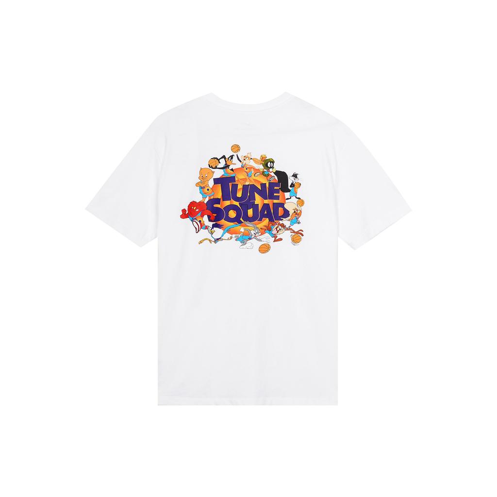 Nike Space Jam Graphic Print Crew Neck T-Shirt Men Tops White DH3826-100