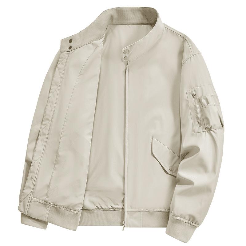 Новая мужская куртка с воротником-стойкой на осень и зиму, мягкая и приятная на ощупь, водонепроницаемая, ветрозащитная, не мнется и теплая