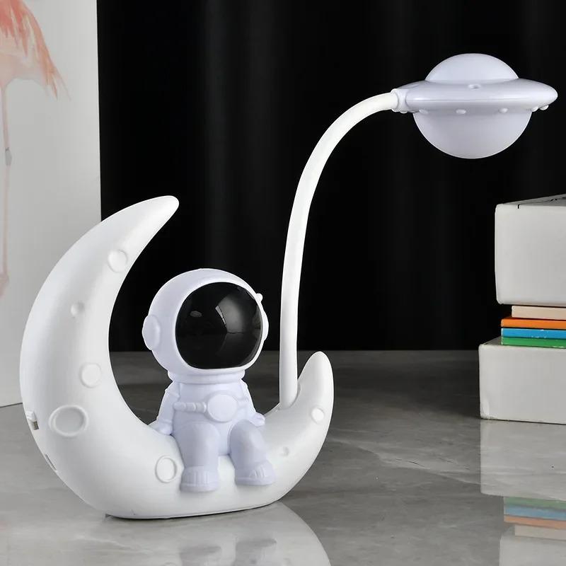 Novelty Lamp Rechargeable LED Night Light Moon USB Desk Lamp For Home Study Bedroom Room Decoration LED Table Reading Lamp Gift