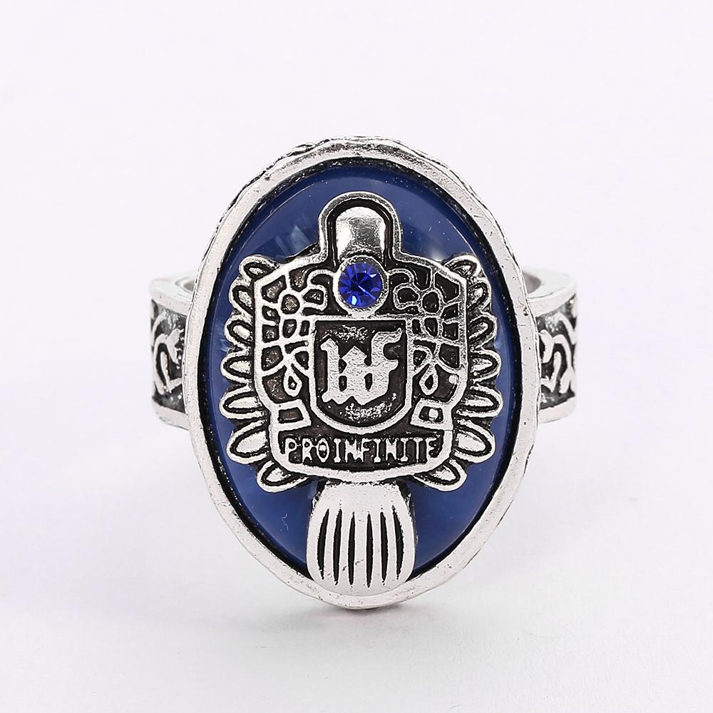 Дневники вампира Кольцо А-Я 26 Букв Для Женщин и Мужчин Алфавитные Инициалы Готическая Бижутерия Сальваторе Дэймон Возрожденный Кольцо Дневного Света