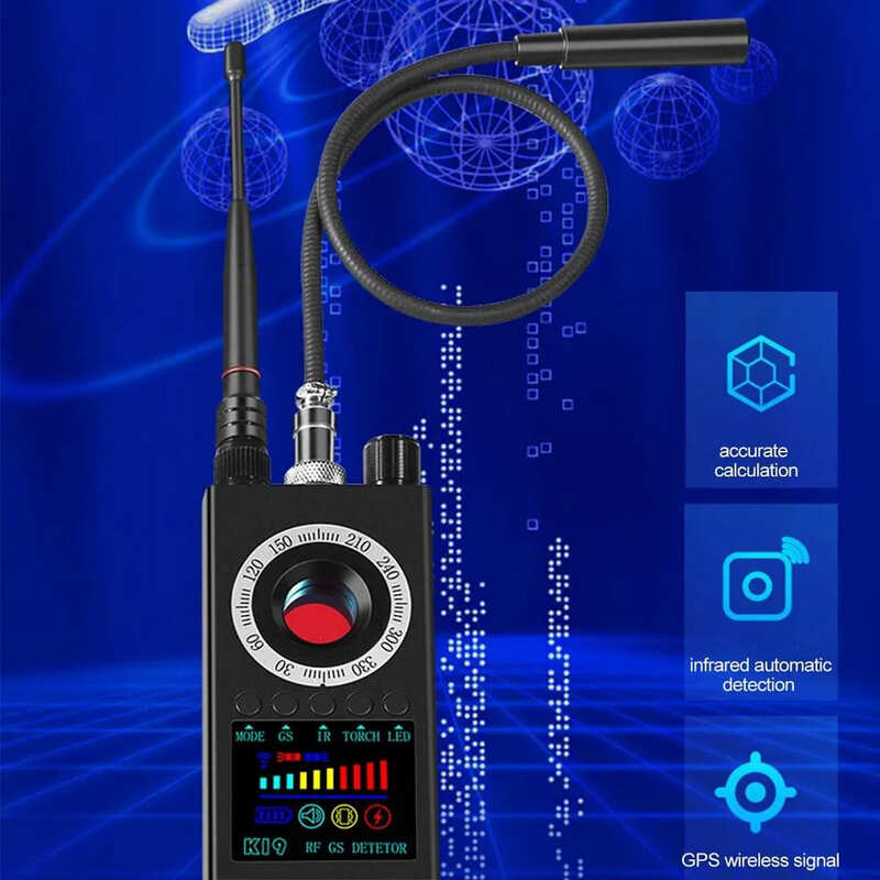 Новый детектор скрытых камер K19, беспроводной радиочастотный GSM-сигнал, прослушивание телефонных разговоров, GPS-трекер, детектор скрытых камер, искатель жучков