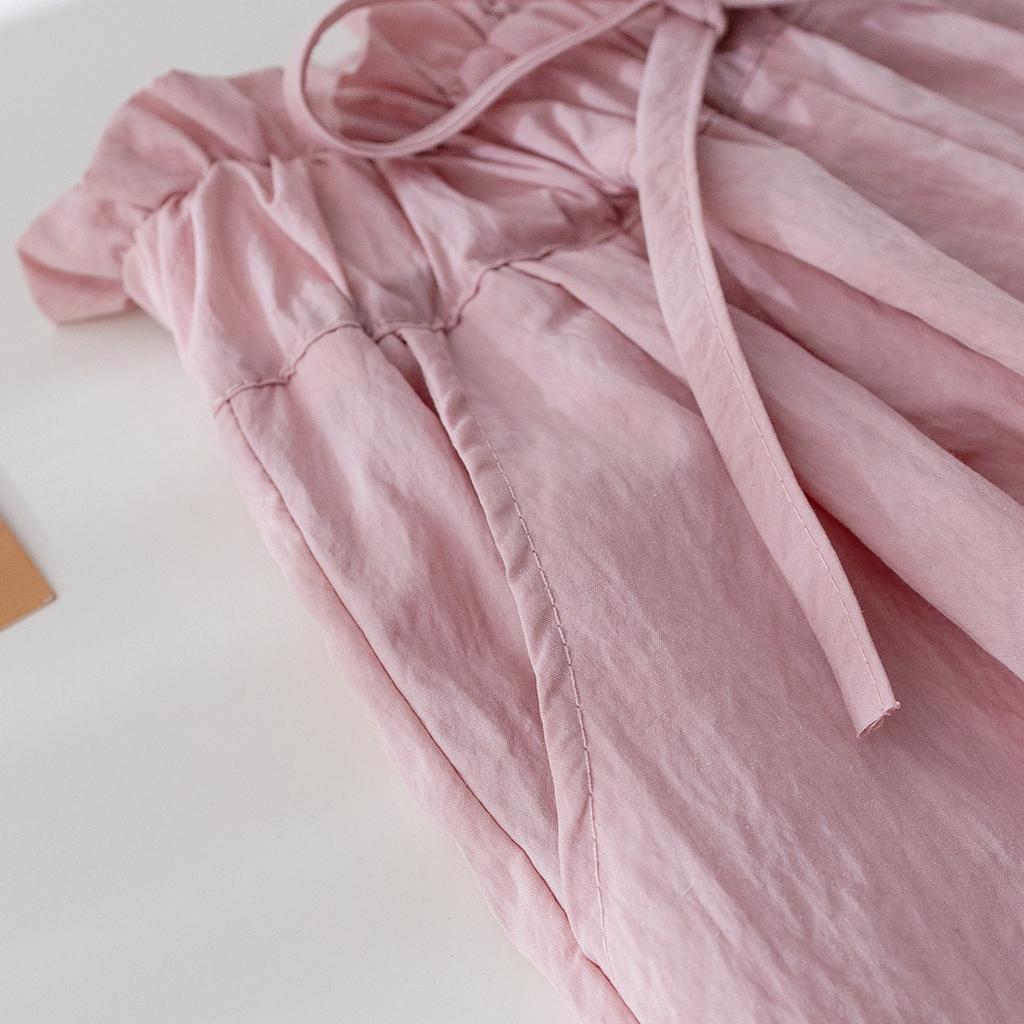 Girls' Summer Casual Pants Korean Loose Lace Wide Leg Pants Breathable Straight Leg Pants