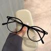 Round Shape Women Glasses Rivets Decoration Material Men Women Eyeglasses Blue Light Blocking Female Glass