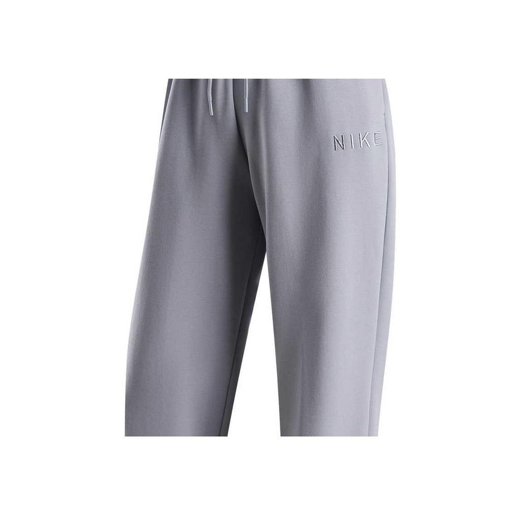 Nike Solid Color Drawstring Knit Joggers Women Bottoms Grey-Purple HF0423-012