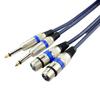 Кабель-переходник Canon Микрофонный кабель Монофонический телефон xx 2 XLR Кабель XLR к телефону 2-XLR Male-Female (3m)