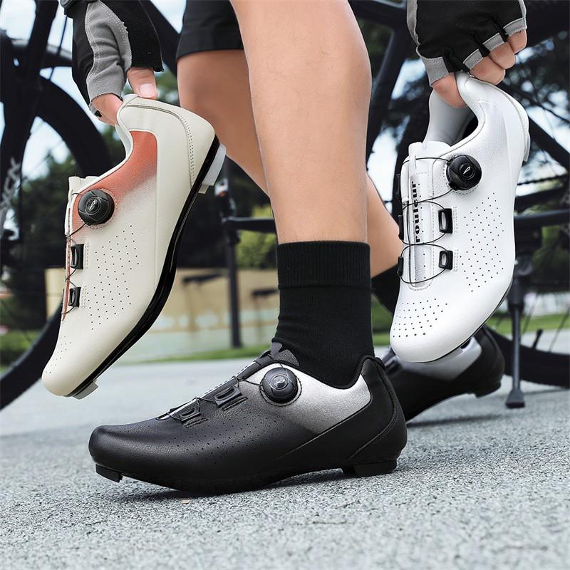 Mens Cycling Shoes With Auto Lock Dial Lightweight Road Bike Riders