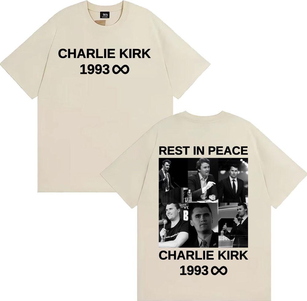 Rest in Peace Charlie Kirk Graphic Tshirts Men Women Fashion Casual 100 Cotton Tee Shirt Harajuku Classic Short Sleeve T Shirt