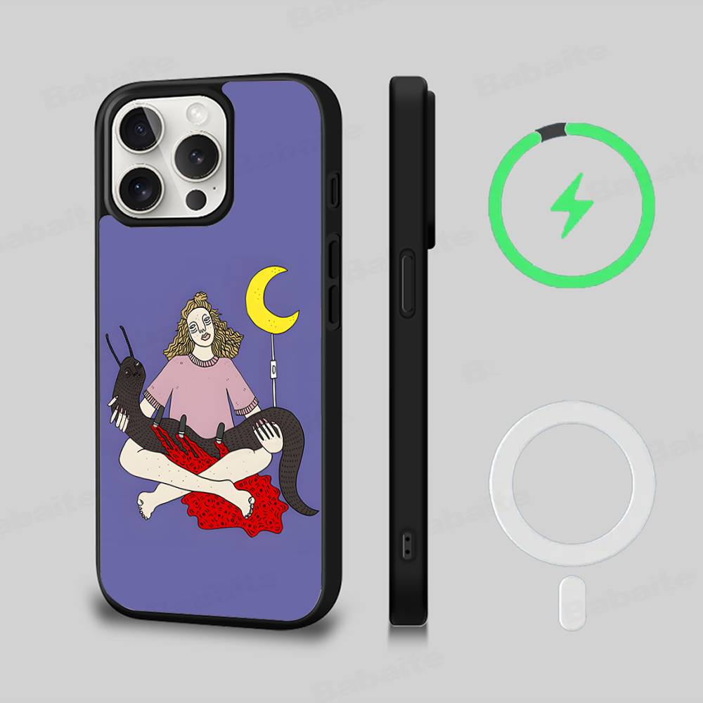 Магнитный чехол для телефона с принтом Polly Nor Для IPhone 17 Pro Max 16 15 14 Plus 13 12 11 Pro Max Для обложки Magsafe