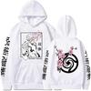 Sunman Printed Hooded Loose Fleece Couple Sweater Anime Hoodie