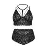 CHEST 5XL Split Lace Pattern Charm Temperament Fun Underwear Large Size Women Slimming Personality Elegant Hot Underwear Set