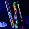 2PCS  LED Sound-Controlled RGB Rhythm Light Strip - Rechargeable Music Sync Ambient Light, Suitable for Cars, TVs, and Gaming