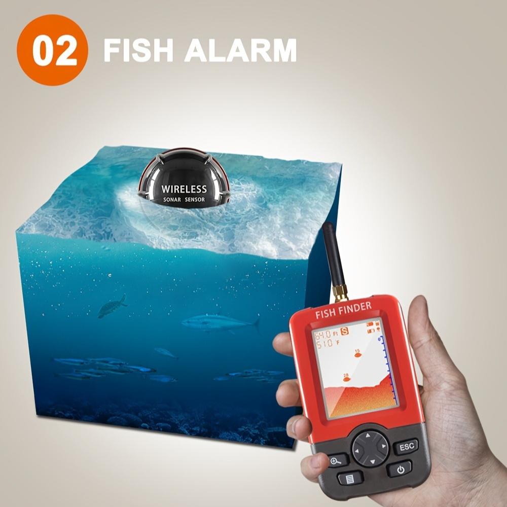 Продвинутый USB Перезаряжаемый Эхолот Звуковой Эхолот Искатель Глубины для Морской и Пресноводной Рыбалки