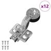 Hinge 12 pcs Silver 35 mm Iron