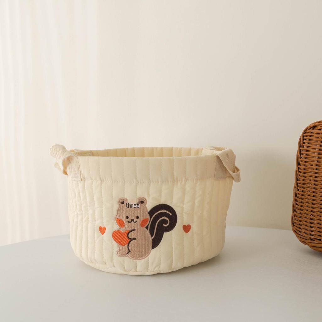 Multi-Purpose Baby Diaper and Toy Organizer Basket