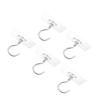 1-10pcs Adhesive Ceiling Hooks No Drill Hanging Hook for Hanging Plant Wind Chimes Stainless Steel Outdoor Adhesive Hook