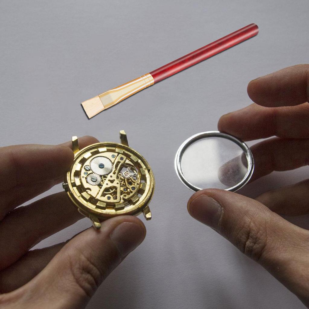 Набор из 3 профессиональных щеток для чистки внутренних механизмов часов, подходит для точного обслуживания и ухода, ремонта часов