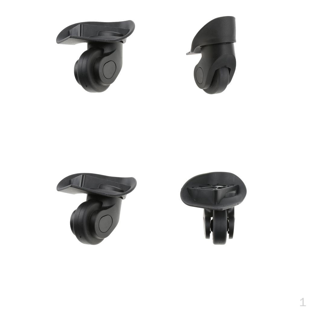Сменные колеса для багажа и чемоданов, универсальные поворотные бесшумные ролики, пара