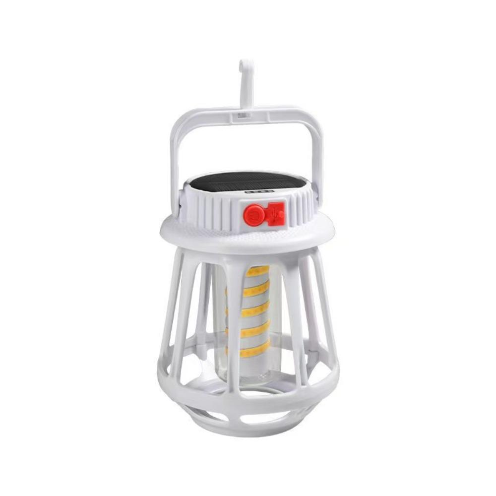 LED Light Solar Powered Light Ultra Bright IP55 Waterproof Rechargeable Light Handheld Design Multi Functional Camping Light