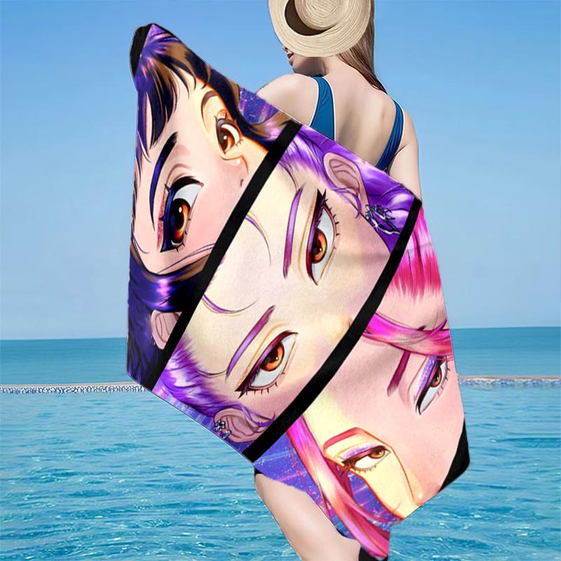 K-pop Stars United Beach Towel, Super Soft Microfiber, Gift for Her/Him, Birthday, for Pool, Beach, Travel, Home Decor Fan gifts
