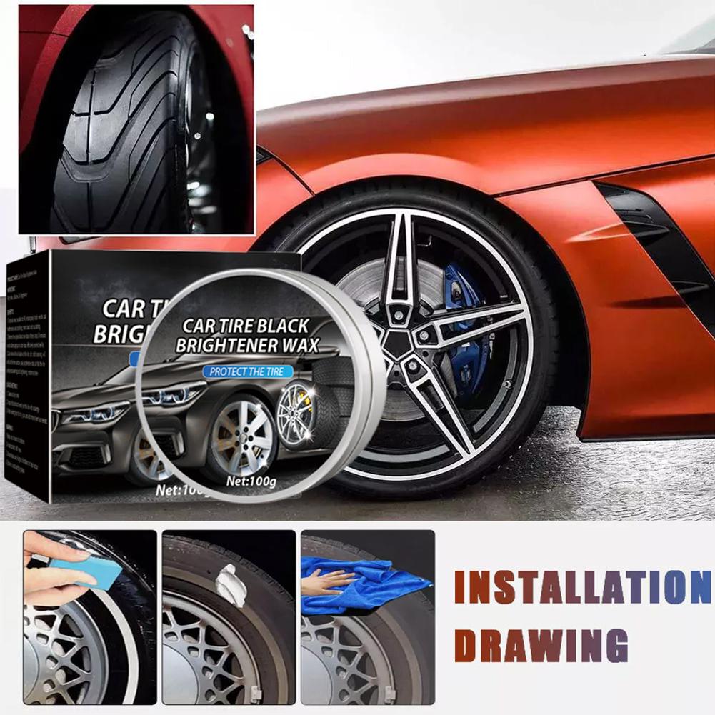 Усовершенствованный воск для блеска автомобильных шин, длительная защита и усилитель блеска для пластиковых деталей, долговечное покрытие для технического обслуживания