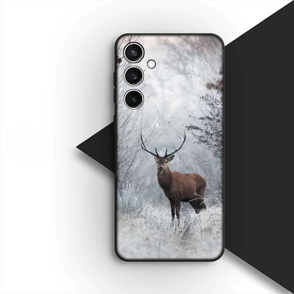 Protective Cover Deer Mountain Hunting Buck for Samsung Galaxy S25 S24 S23 Fe Ultra Plus S7 Edge A05 A06 A16 A15 A35 Phone Case