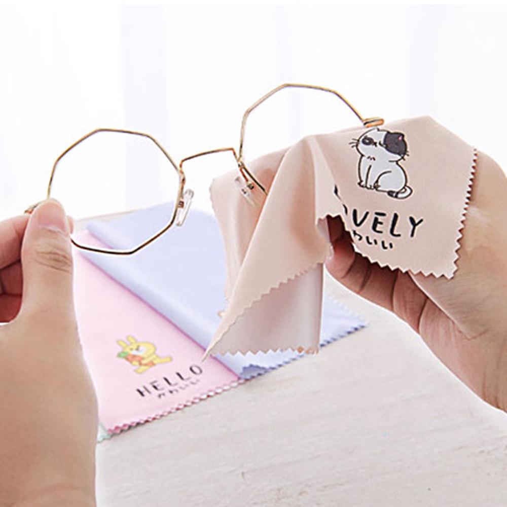 Eyeglass Cartoon Pattern Sunglasses Lens Cloth Cleaning Cloth Cleaner Wipes