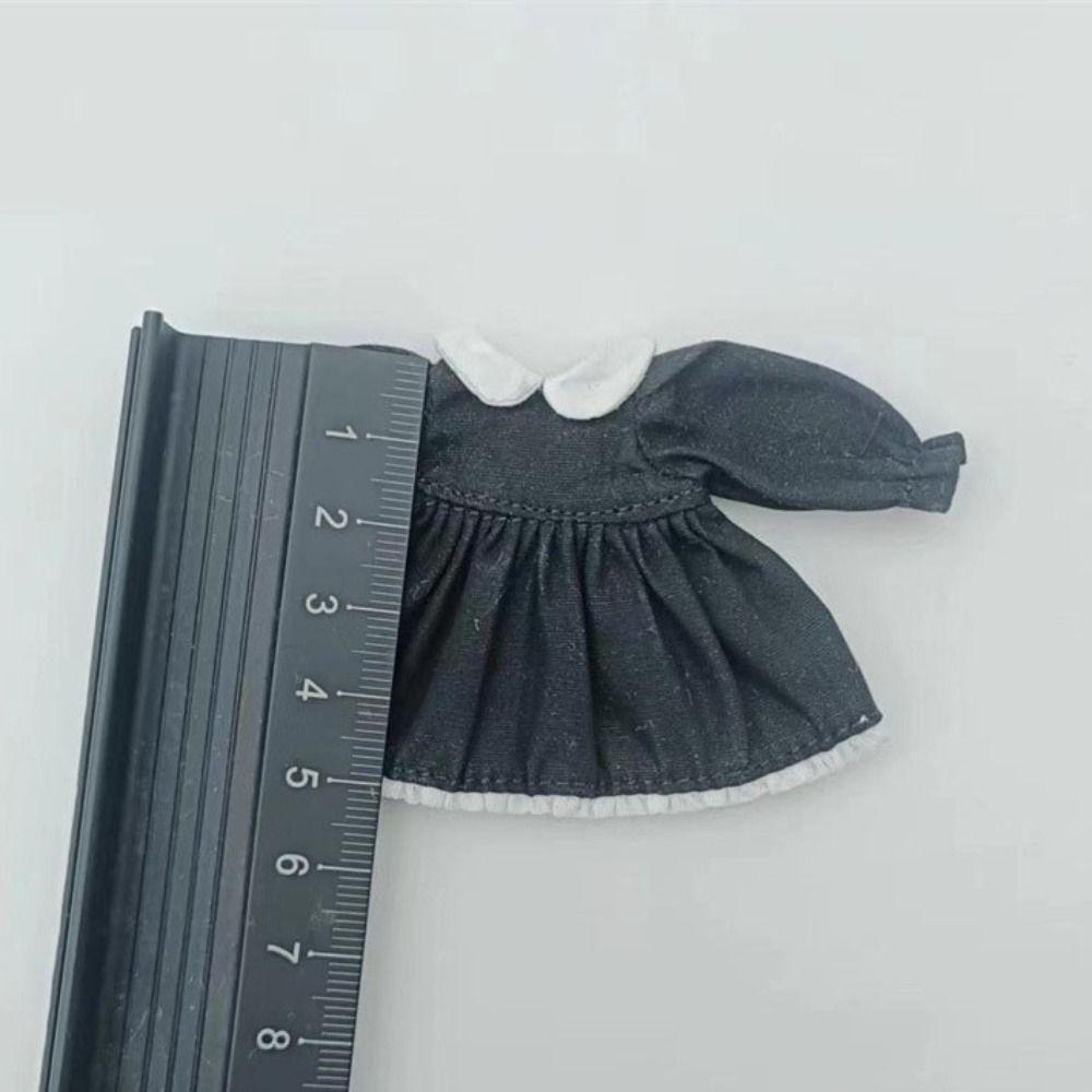 Fashion Pure Color Dresses Puff Sleeve White Cardigan  1/11 OB11 Dolls/1/12 BJD