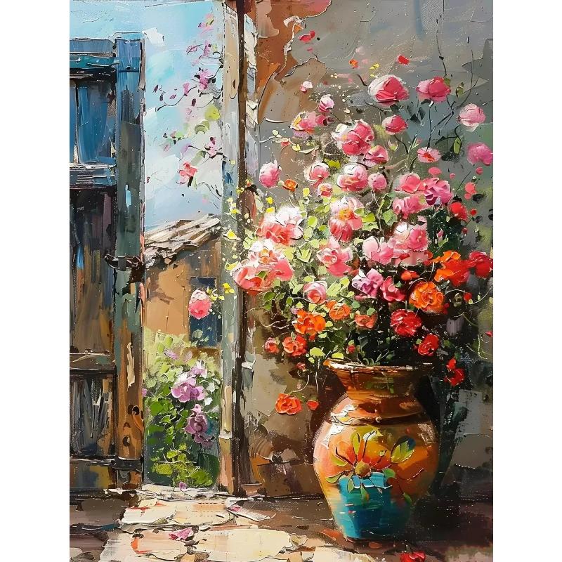 Абстрактные красочные граффити городской пейзаж холст картины современное искусство вид на море эстетические постеры принты декор гостиной