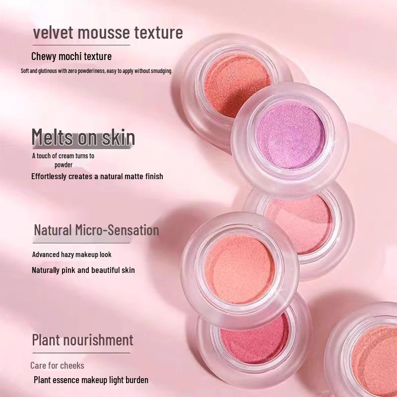 ForeverKey Blush Mud Cream - New Peach & Purple Shades for a Natural Look