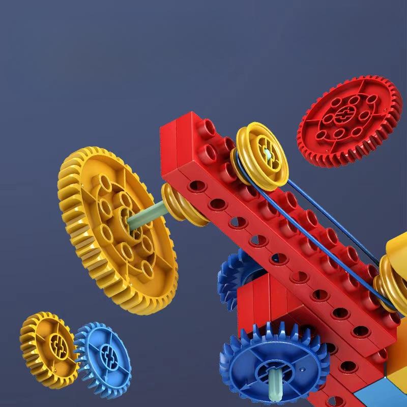 Просвещение Наука и образование Собранные головоломки Строительные блоки Крупные частицы шестерни Строительные блоки