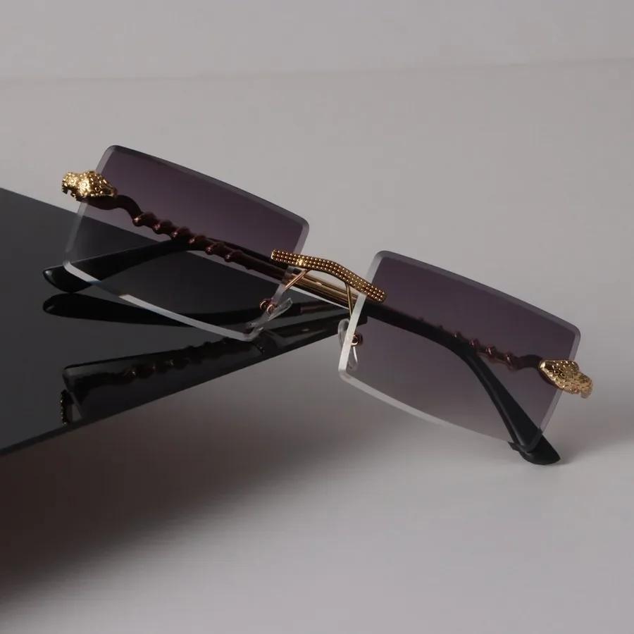 Роскошные квадратные солнцезащитные очки Женские Мужские Крутые Брендовые Дизайнерские Зеркальные Солнцезащитные очки Женские Мужские Безободковые