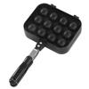 Takoyaki Grill Pan Double Sided Octopus Meatball Pan 12 Holes Takoyaki Baking Mold Tray for Home