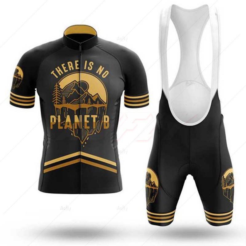 Cartoon Print Cycling Jersey Set Breathable Quick-Dry Short Sleeve Bike Apparel Ride