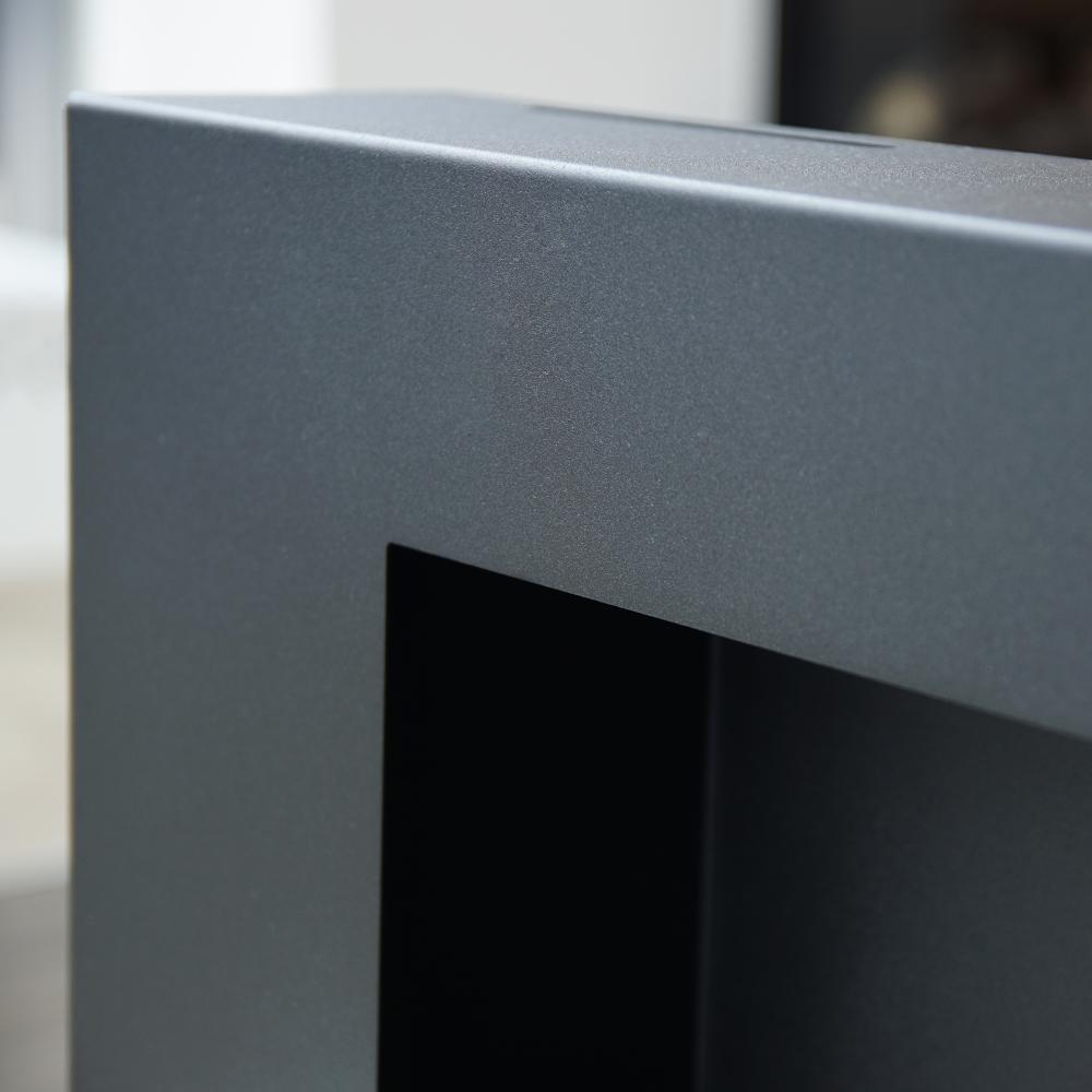 Wall Mounted Bioethanol Fireplace DELTA2 FLAT TÜV Biofuel