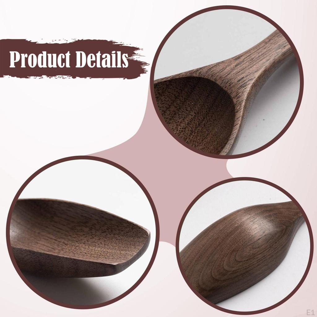 Wooden Coffee Spoon ,Teaspoon Gadget Utensil Tablespoon Kitchen Ing Tool for Mixing Jars Cooking