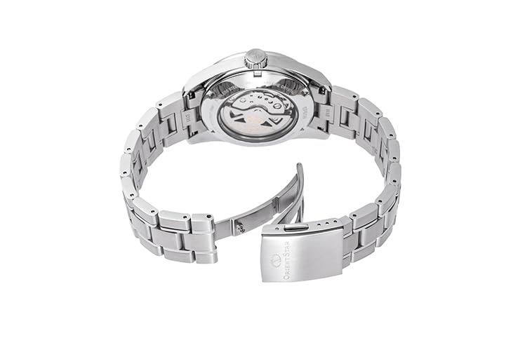 Мужские автоматические часы Orient Star RK-AU0107E, Современная дата, Механические, Сделано в Японии, с 2-летней гарантией производителя, Зеленые