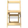 Dining Chairs Foldable 4 pcs Corona Honey Wax Brown Solid Wood