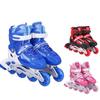Button Adjustable Adult Straight Pulley Shoes, Aluminum Alloy Bracket Skates, Men's and Women's Children's Skates