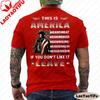 The Veteran Shirt Gift for Veteran Veteran Day Shortsleeved Shirt This Is America If You Dont Like It Leave Men Clothes