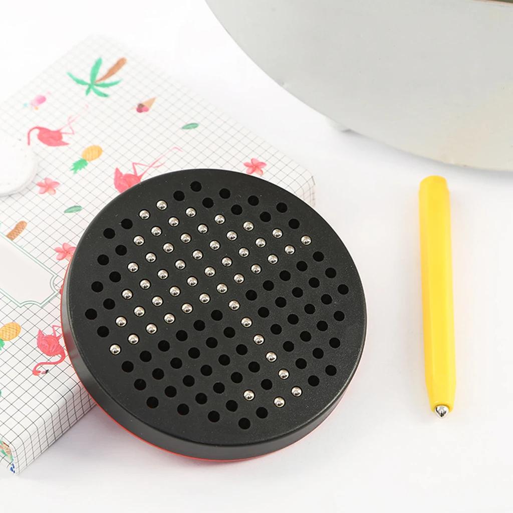 Магнитная доска для рисования с бусинами, стилусом, магнитом, планшетом, детские стираемые игрушки для письма, обучающая игрушка для рисования для детей