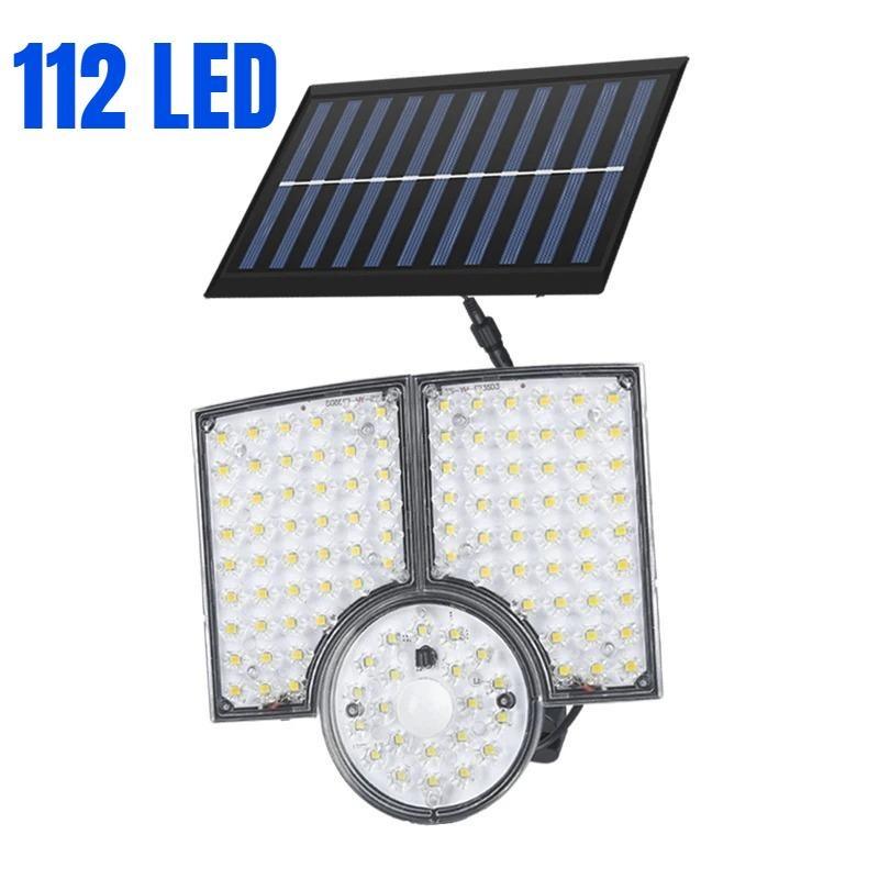 Fan Shaped 150° Rotating Split Solar Wall Light Motion Sensor Outdoor Waterproof Street Light Solar Courtyard Light Street Lamp