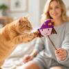 Игрушка для кошек на Хэллоуин, палочка с кошачьей мятой, плюшевая, наполненная кошачьей мятой, игрушка для прорезывания зубов у кошек с мягкой тканью и натуральной кошачьей мятой для интерактивной игры и жевания