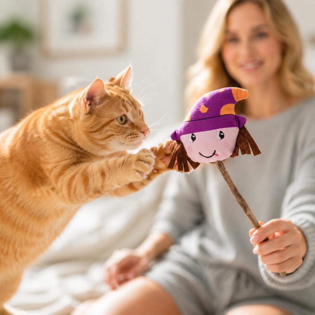 Игрушка для кошек на Хэллоуин, палочка с кошачьей мятой, плюшевая, наполненная кошачьей мятой, игрушка для прорезывания зубов у кошек с мягкой тканью и натуральной кошачьей мятой для интерактивной игры и жевания